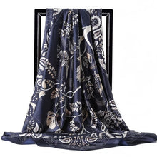 Charger l&#39;image dans la galerie, Women Fashion Print Silk Satin Scarf
