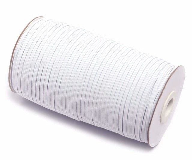 Elastic Bands White and Black 5 Meters