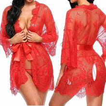 Kép betöltése a galériamegjelenítőbe: Seduction and Elegance Lingerie Lace Night Dress
