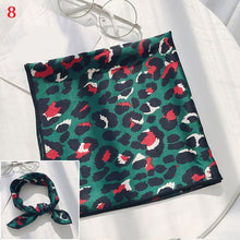 Load image into Gallery viewer, Fashion Polka Dot Leopard Silk Scarf
