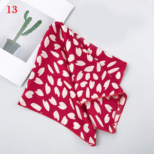 Fashion Polka Dot Leopard Silk Scarf