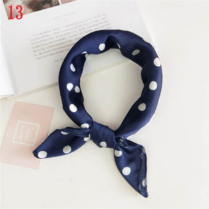 Fashion Polka Dot Leopard Silk Scarf