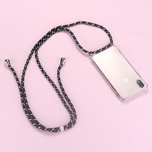 Luxury Lanyard Silicone Phone Case For iPhone