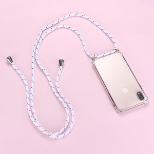 Luxury Lanyard Silicone Phone Case For iPhone