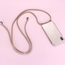 Kép betöltése a galériamegjelenítőbe: Luxury Lanyard Silicone Phone Case For iPhone
