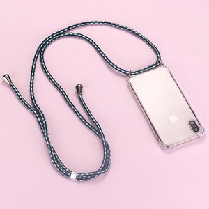 Luxury Lanyard Silicone Phone Case For iPhone