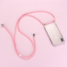 Kép betöltése a galériamegjelenítőbe: Luxury Lanyard Silicone Phone Case For iPhone
