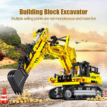 Charger l&#39;image dans la galerie, City Engineering Bulldozer Crane Technic Car Truck Excavator Roller Building Blocks
