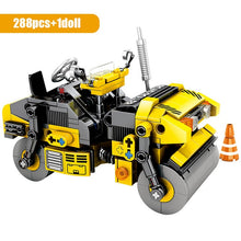 Load image into Gallery viewer, City Engineering Bulldozer Crane Technic Car Truck Excavator Roller Building Blocks
