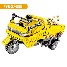 将图片加载到图库查看器，City Engineering Bulldozer Crane Technic Car Truck Excavator Roller Building Blocks
