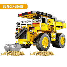 将图片加载到图库查看器，City Engineering Bulldozer Crane Technic Car Truck Excavator Roller Building Blocks
