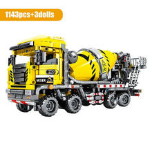 将图片加载到图库查看器，City Engineering Bulldozer Crane Technic Car Truck Excavator Roller Building Blocks
