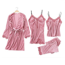 Kép betöltése a galériamegjelenítőbe: Combines comfort, elegance, and a touch of allure Pajamas Sleepwear Kit
