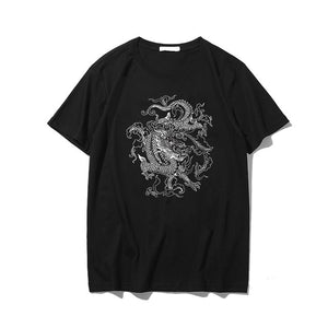 Cute dragon punk Gothic clothes top