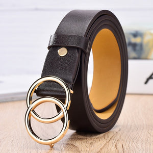 New sweetheart buckle with adjustable ladies luxury fashion belts