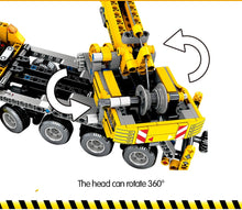 将图片加载到图库查看器，City Engineering Bulldozer Crane Technic Car Truck Excavator Roller Building Blocks
