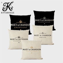 Charger l&#39;image dans la galerie, Black Linen Luxury Decorative Pillow Case
