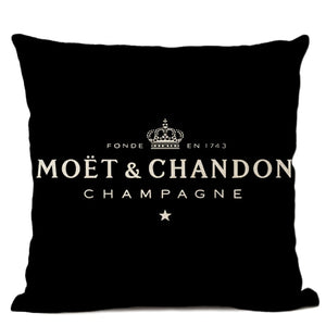 Black Linen Luxury Decorative Pillow Case