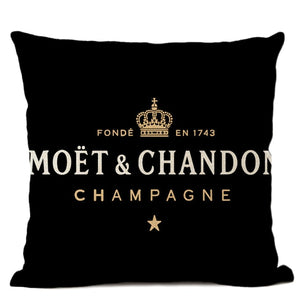 Black Linen Luxury Decorative Pillow Case