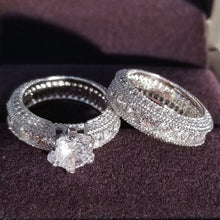 Kép betöltése a galériamegjelenítőbe: Luxury couple Rings set
