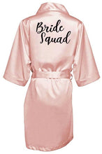 Charger l&#39;image dans la galerie, Elegance and luxury bride bridesmaid robe with white black letters
