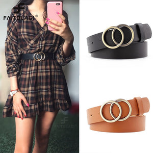 Fashion Double Ring Belt for ladies