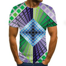 Kép betöltése a galériamegjelenítőbe: Summer O-Neck Daily Casual T shirt 3D Printed
