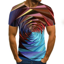 Kép betöltése a galériamegjelenítőbe: Summer O-Neck Daily Casual T shirt 3D Printed
