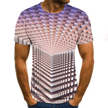 Kép betöltése a galériamegjelenítőbe: Summer O-Neck Daily Casual T shirt 3D Printed
