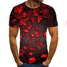 Kép betöltése a galériamegjelenítőbe: Summer O-Neck Daily Casual T shirt 3D Printed
