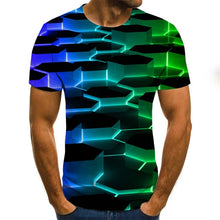 Kép betöltése a galériamegjelenítőbe: Summer O-Neck Daily Casual T shirt 3D Printed
