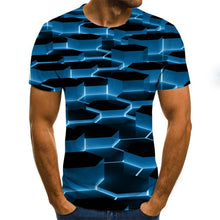 Kép betöltése a galériamegjelenítőbe: Summer O-Neck Daily Casual T shirt 3D Printed
