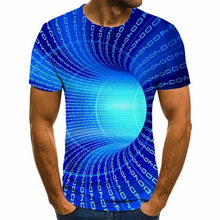 Kép betöltése a galériamegjelenítőbe: Summer O-Neck Daily Casual T shirt 3D Printed
