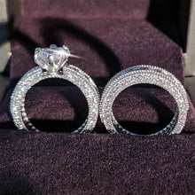 Charger l&#39;image dans la galerie, Luxury couple Rings set
