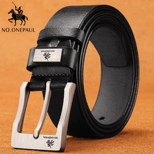 Kép betöltése a galériamegjelenítőbe: Cow genuine leather luxury male belts
