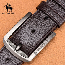 将图片加载到图库查看器，Cow genuine leather luxury male belts
