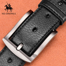 将图片加载到图库查看器，Cow genuine leather luxury male belts
