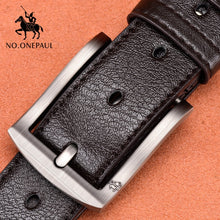 将图片加载到图库查看器，Cow genuine leather luxury male belts
