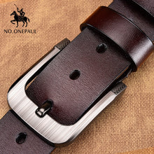 将图片加载到图库查看器，Cow genuine leather luxury male belts
