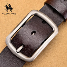 Kép betöltése a galériamegjelenítőbe: Cow genuine leather luxury male belts
