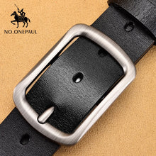 将图片加载到图库查看器，Cow genuine leather luxury male belts
