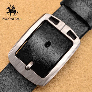 Cow genuine leather luxury male belts