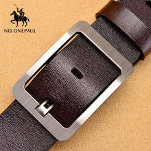 Kép betöltése a galériamegjelenítőbe: Cow genuine leather luxury male belts
