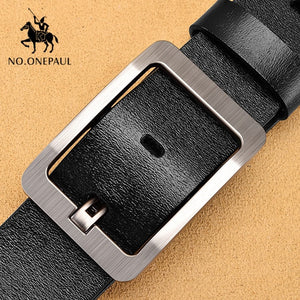 Cow genuine leather luxury male belts