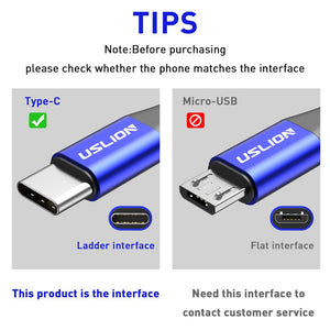 USB Type C Cable Fast Charging Wire for Samsung Galaxy