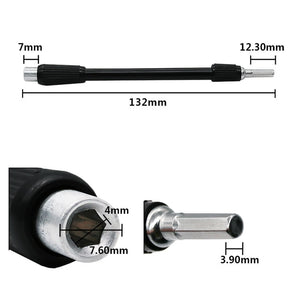 Extension Screwdriver Bit Holder Connect Link Electronics Drill 1/4" Hex Shank