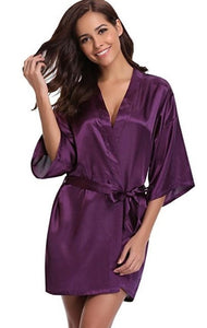 A sophisticated and alluring look Silk Bathrobe