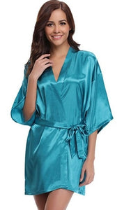 A sophisticated and alluring look Silk Bathrobe