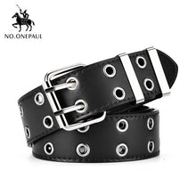 将图片加载到图库查看器，Genuine Leather New Punk style belts for women
