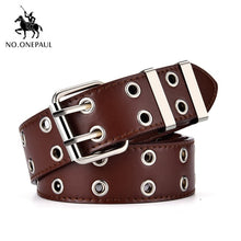 将图片加载到图库查看器，Genuine Leather New Punk style belts for women
